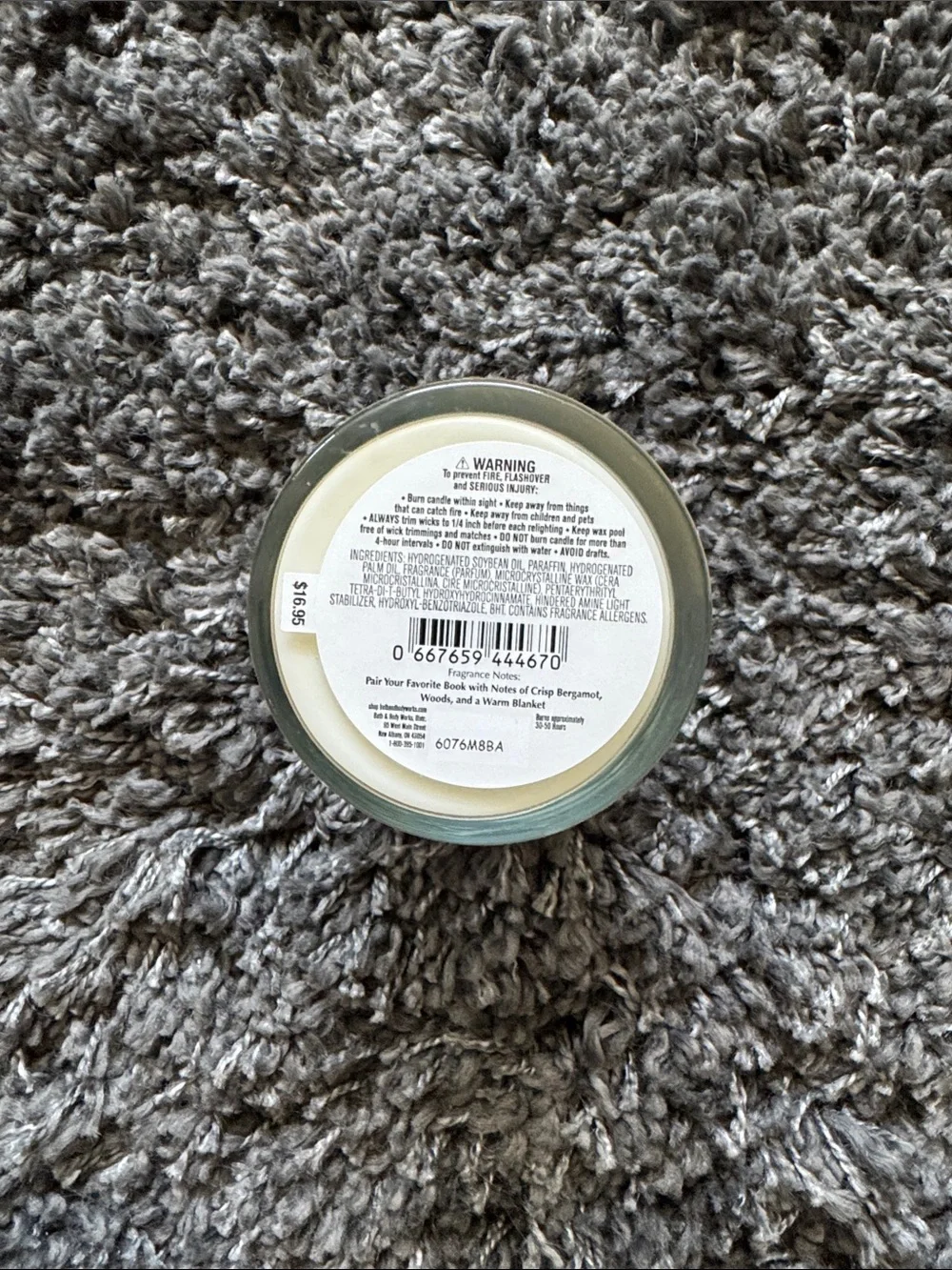Bath & Body Works “Book Loft” Signature Single Wick candle